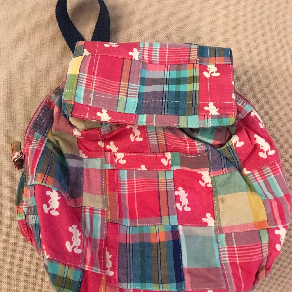 Disney Store Madras Patchwork Backpack - image 3